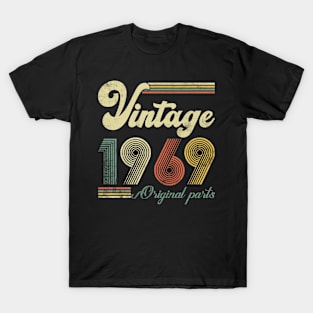 Vintage 1969 55th Birthday Gift Men Women 55 Years Old T-Shirt